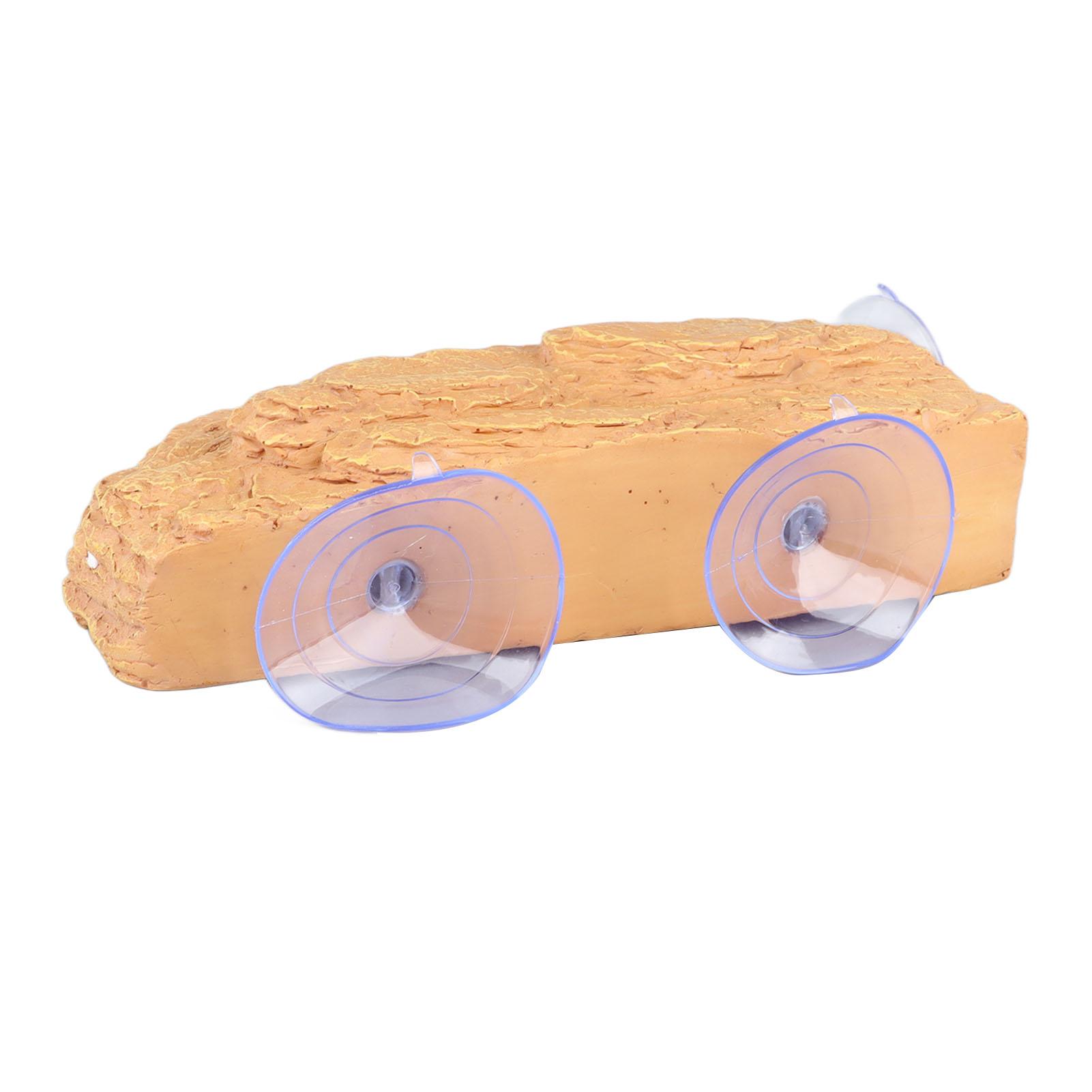 Turtle Platform Landscaping Yellow Wax Stone Shape Simulation Turtle Basking Platform for Turtle Reptile Tank Yellow