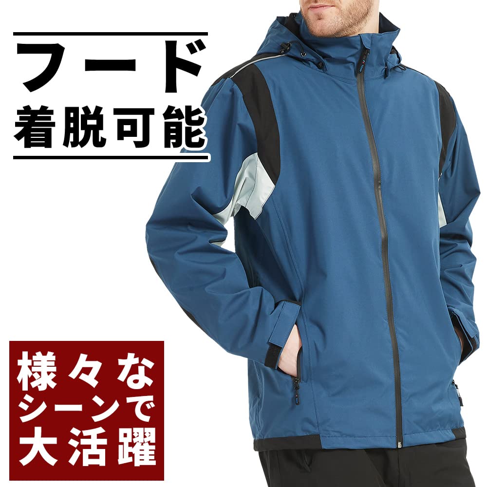 Aoki Outdoor Waterproof Rainsuit Perfect for and Mountain and Men's Set, Golf, Windbreaker, Parka. Breathable, Windproof, Lightweight.