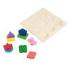 Kids Educational Wooden Toy Set Geometric Block Building Puzzle Baby Early Learning Tool