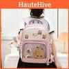 Capybara Preschool Student Backpack With Antiload Burden System And Cute Animal Print For School Use