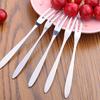 2Pcs Household 2-prong Appetizer Cake Fruit Western Small Fork Kitchen Accessory
