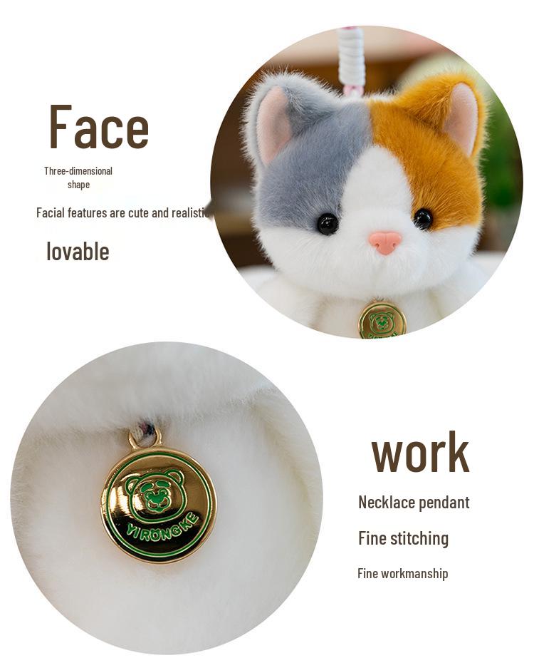 Adorable Teddy Bear & Bunny Plush Keychain for Kids – Perfect Schoolbag Charm & Gift for Girls