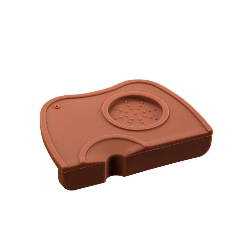 Coffee Tampers Mat 58mm Fluted Coffee Tampering Corner Mat Pad Tool Made For Baristas With Non-Slippery Food Safe Silicone