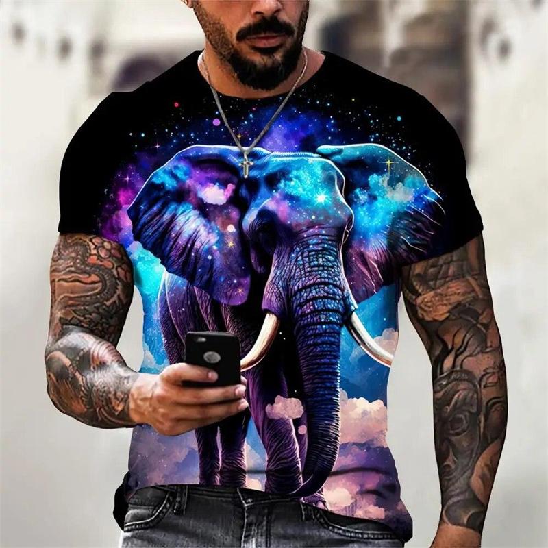 Fashion animal pattern T-shirt for summer