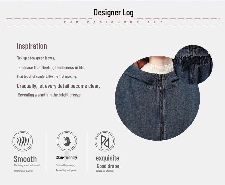 Costum de blugi gros pentru femei 2024: Modă Toamnă/Iarnă, Set Elegant Casual din Două Piese pentru Mame de Vârstă Mijlocie și Vârstnice