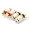 8pcs/set Speaker Terminal Binding Post 4mm Banana Plug Socket Low Frequency Amplifier Connector for Loudspeakers DropShipping