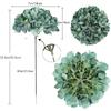 Hydrangea Artificial Flowers 10pcs Vintage Mint Green Hydrangea Silk Flowers Green Fake Flowers for Wedding Centerpiece Table Decorations Silk Flower