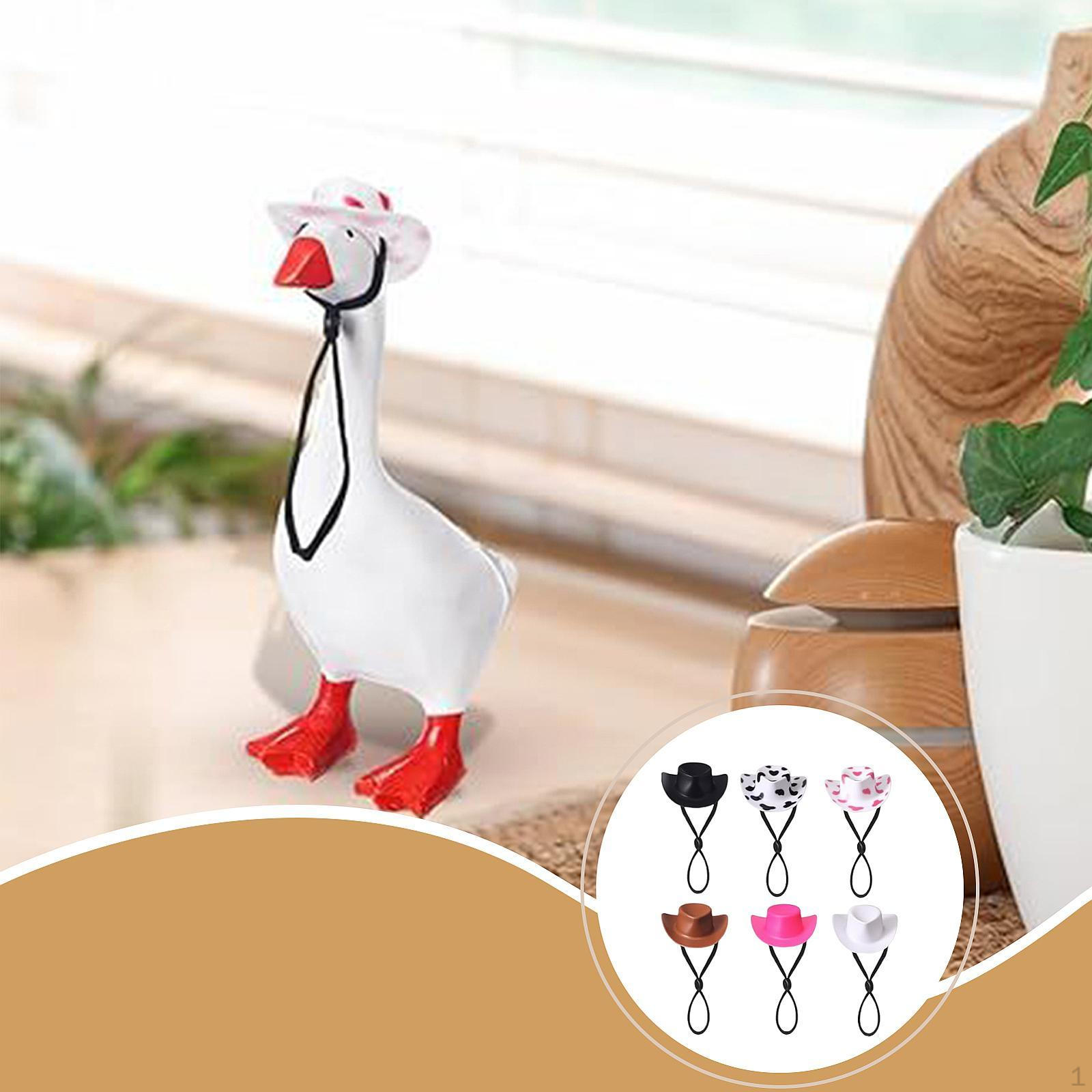 

6 шт. Мини Настольный Гусь Головной убор Милые Шляпки для Декора Класса Офиса Спальни