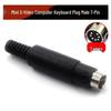 PS2 Male Mini DIN 3-8 Pin Soldering Wire Keyboard Plug