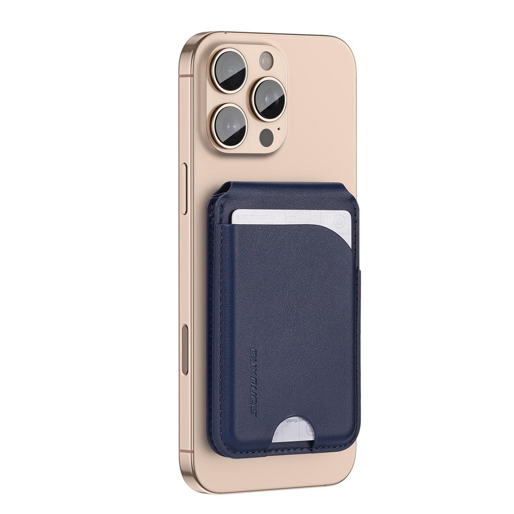 For DUX DUCIS Neva Series PU Leather Magnetic Card Holder Stand Compatible with MagSafe
