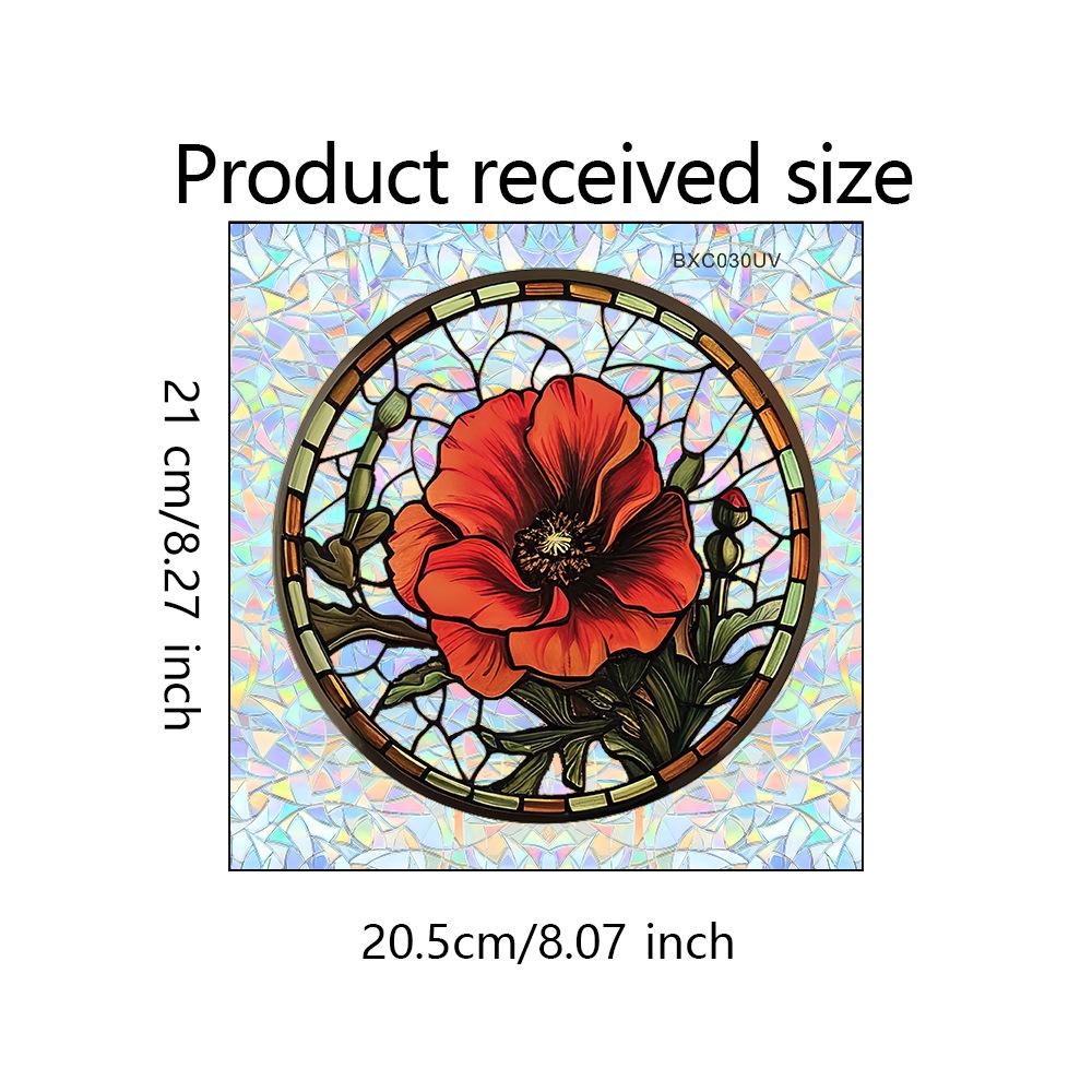 

Расписная роза Балкон Украшение и декор дома Стеклянные двери и окна Статическое электричество