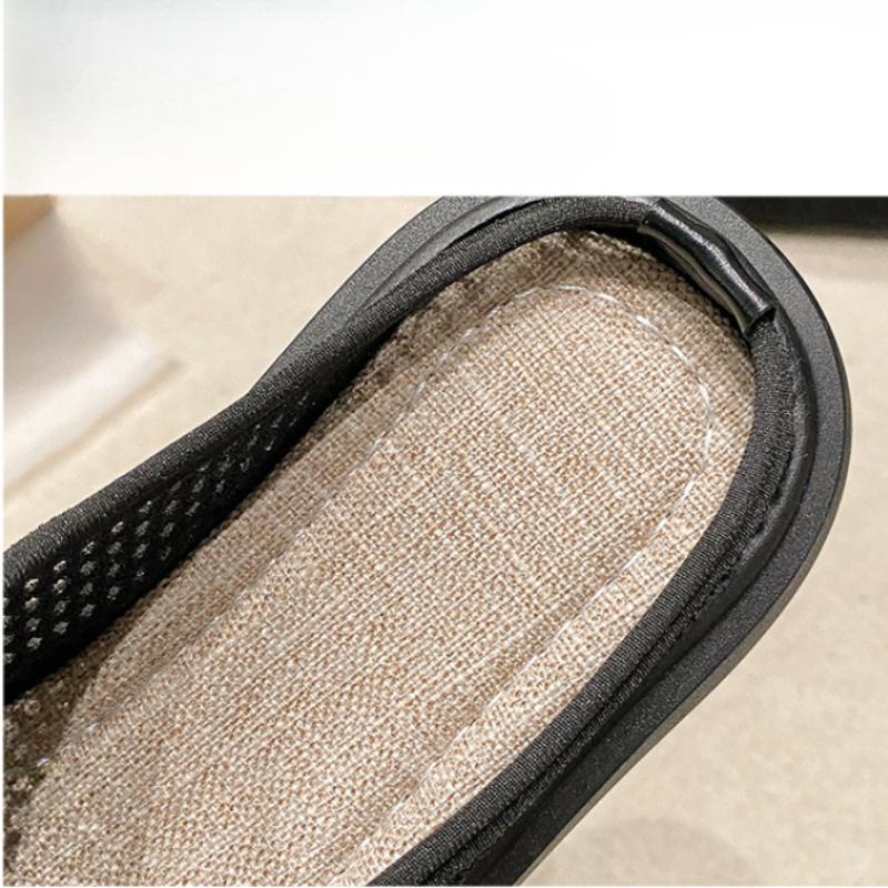 Mules compensées en maille pour femmes, sandales à plateforme, talons hauts, escarpins à bride arrière, été 2024