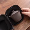 Travel tea set Kuaike cup one pot three cups teapot teacup portable simple Kung Fu purple sand outdoor tea maker