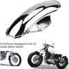Motorcycle Front Mud Flap Guard Fairing Mudguard Cover Metal Motorcycle Front Mudguard Replacement Fit for GN125 GN250 Chrome