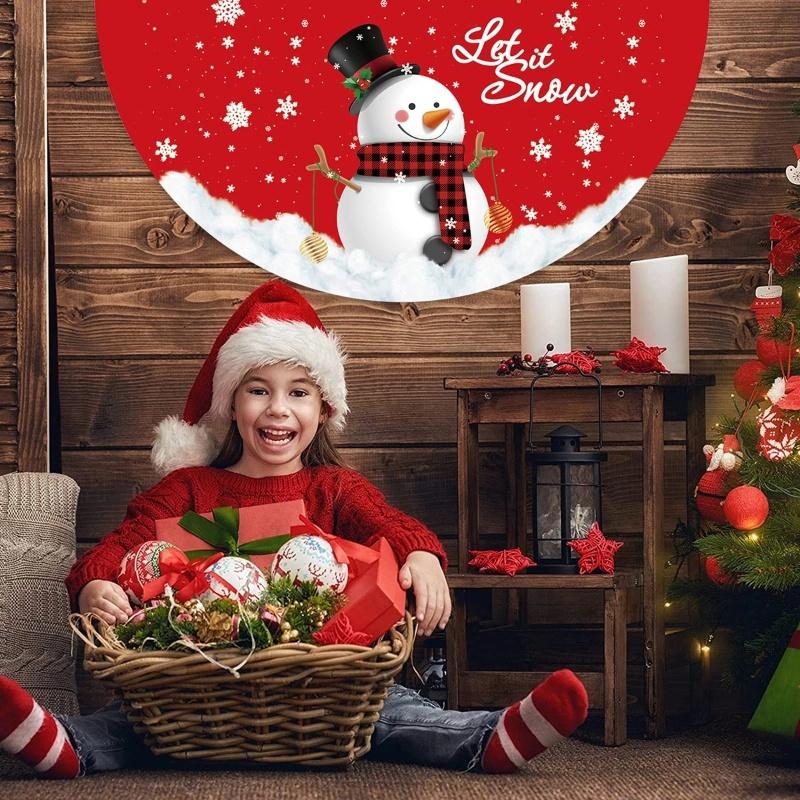 Creative 1Pcs Christmas Outdoor Polyester Fan-shaped Flag Christmas Decor For Home Cristmas Drop Ornament Xmas Gift New Year