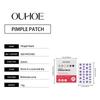 OUHOE Patchs anti-acné en forme d'étoile Hydrocolloïde Couvrance Douce Cache-cernes Autocollants Visage Quotidien pour Hommes Femmes