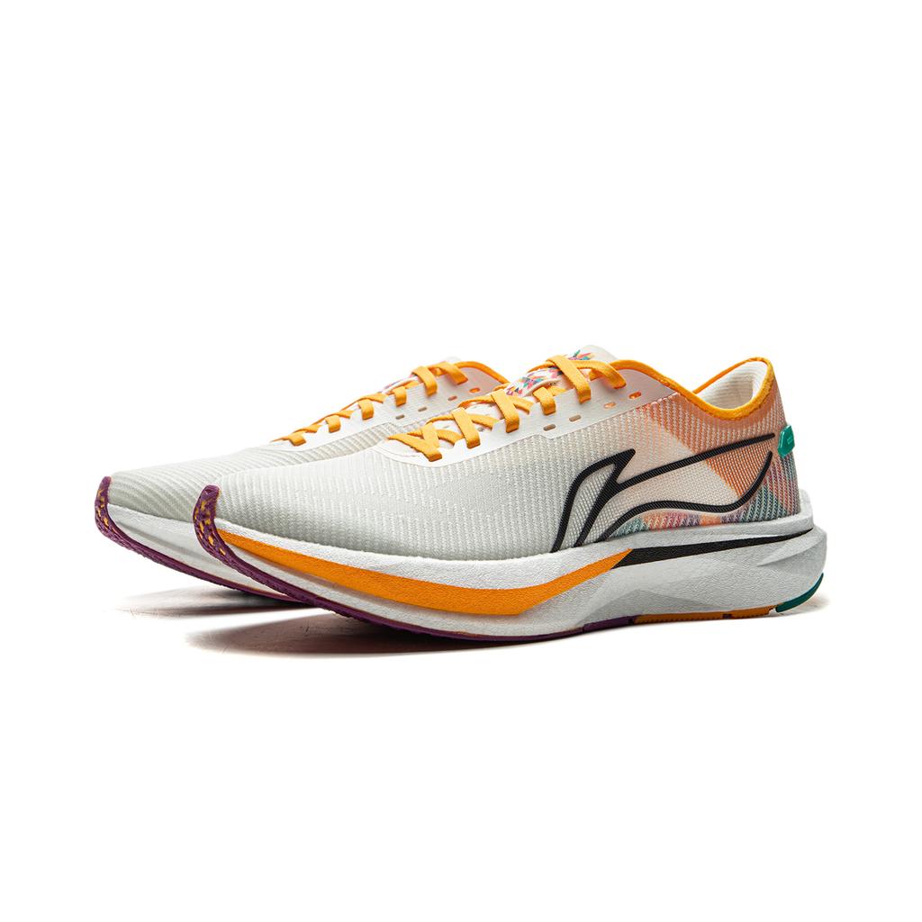 Li Ning Wind Chaser Technology Professional Competition Marathon Training Lightweight Running Shoes Women Sneakers Off-White ARPV008-3