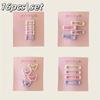 12pcs Sweet Girl Candy Color Love Star Shaped Hair Clip Daily Fashion Wearing Bangs Side Clips Perfect Tidying up Broken Hair