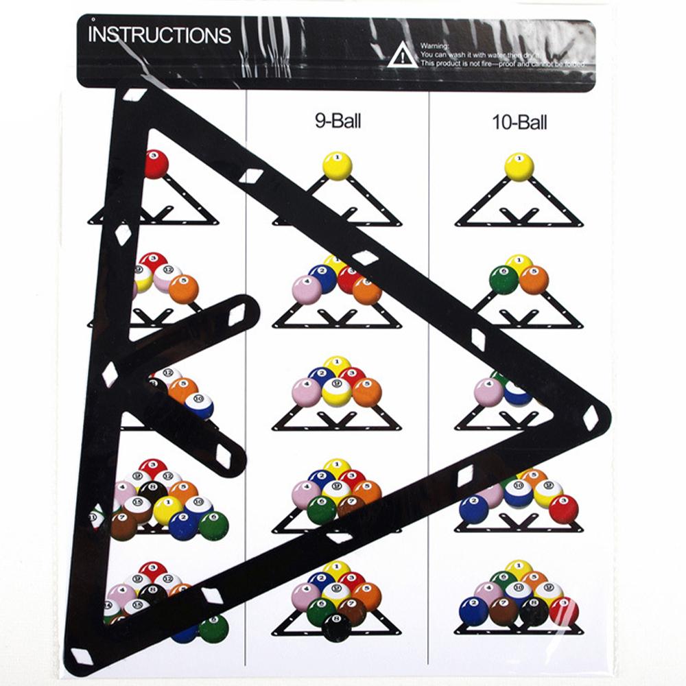 6pcs Triangle Ball Rack Billiard Rack Sheet Reusable Cue Accessories Placing Billiard Rack Practical Ball Holder Positioning