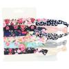 Women's Fashion Flower Printing Gilding Elastic Knot Hair Bands Ponytail Holders