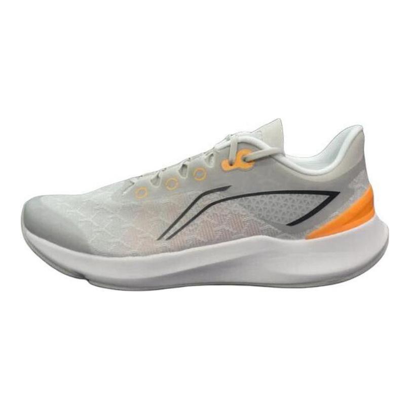 Li Ning Sports Lifestyle Series Fashion Comfortable Mesh Non-Slip Wear-Resistant Low-Top Running Shoes Men Sneakers Gray AGLU235-3