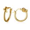 Schicke goldfarbene Knoten-Creolen für Damen, Hochzeits-, Geburtstagsfeier-Geschenk, Schmuck