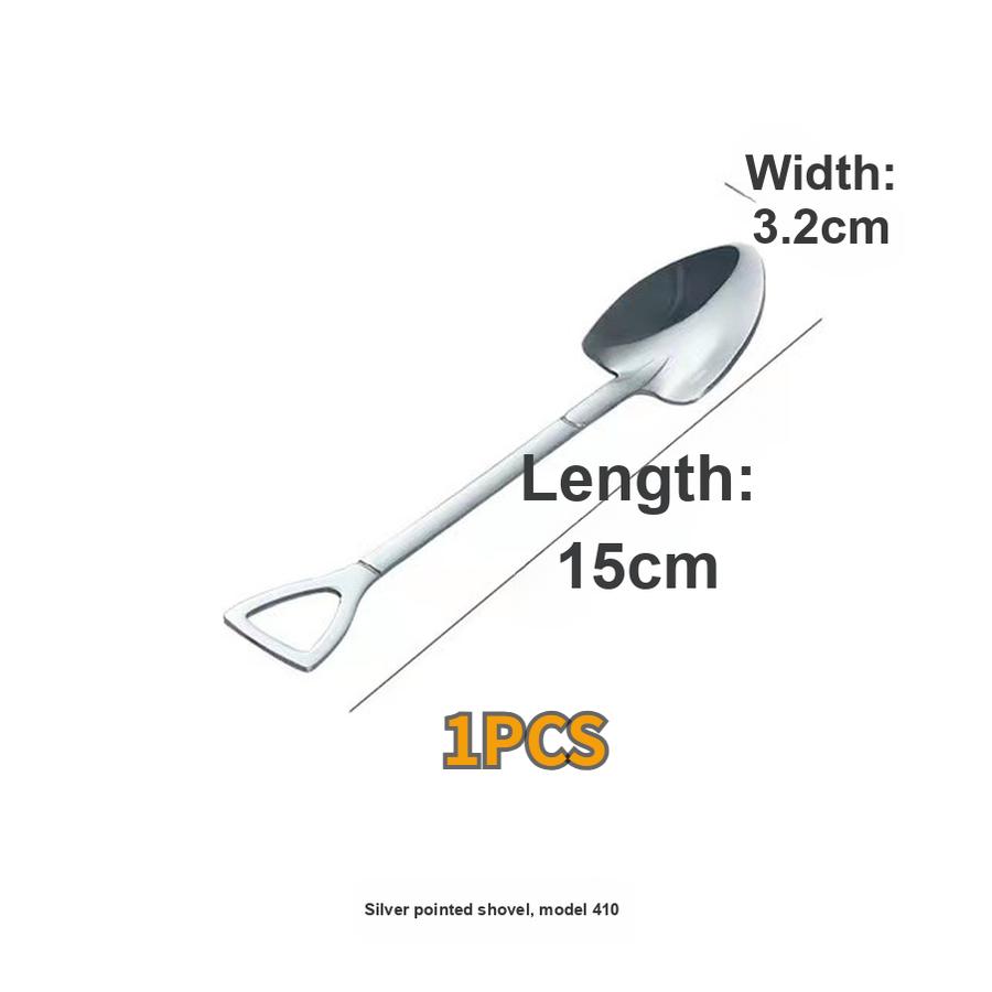 4 шт. Ложка для арбуза из нержавеющей стали, половник, ложка-скуп для дома, креативная десертная ложка для еды арбуза, специальная ложка, милый половник, ложка для супа 1 pcs (pointed head) серебряный