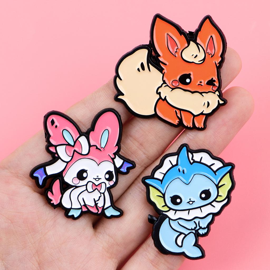 Adorable Japanese Activity Monsters Lapel Pins designed for Backpack Enamel Pin Children Badges Anime Brooch designed for Clothes Jewelry Holiday