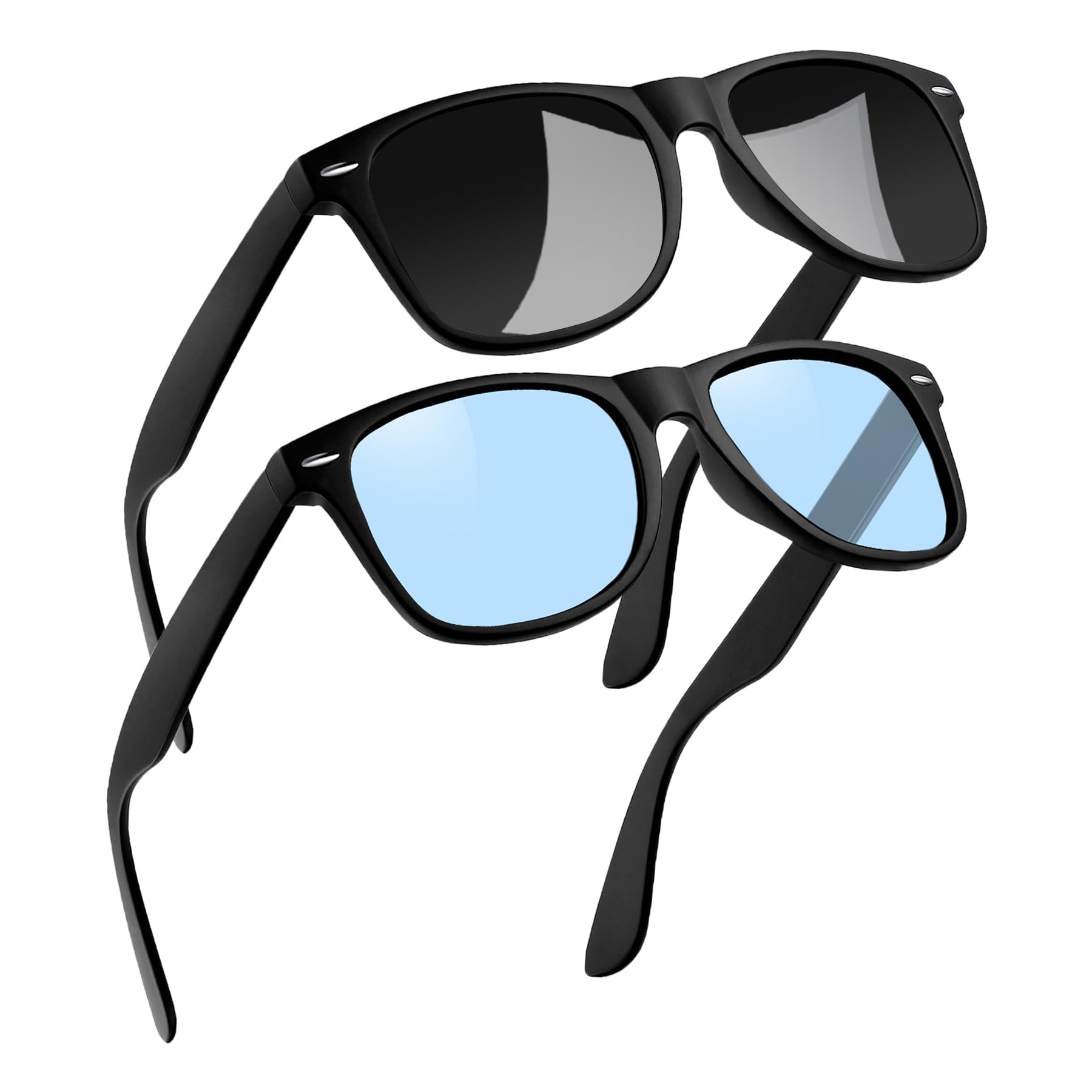 

MAIVARDAY и Поляризованные Солнцезащитные Очки для и Сделанные из TR90 Ультра UV400 Свет и Солнце Идеально для и Набор из 2 Мужские Женские Вождение, Спорт, Больше,