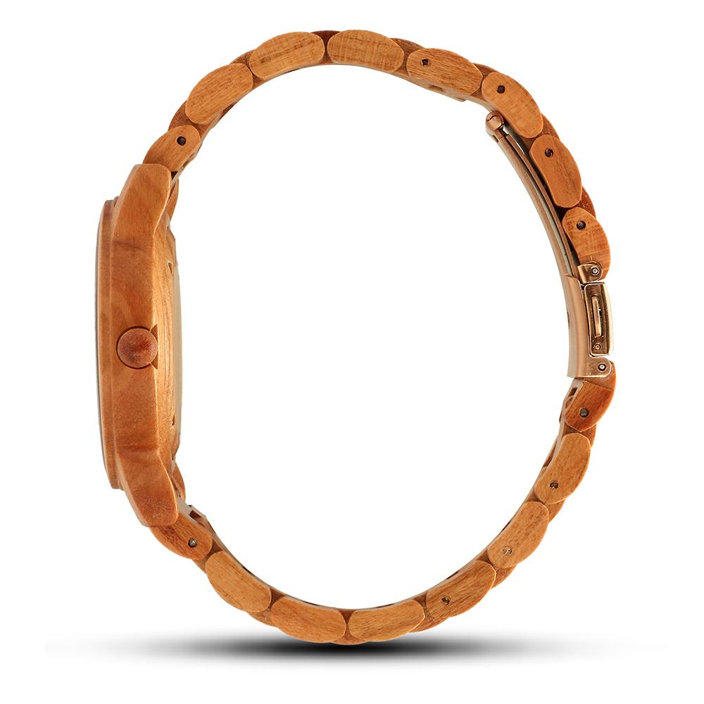 Fashion Men's Wooden Watch Multi-functional Quartz Movement Elegant Blend of Nature and Technology for Women Watch
