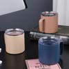 Stainless Steel Coffee Mug With Handle 380ml 400ml Vacuum Insulated Office Cup Ceramic Inner Coating