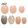 Left Right Handed Palette Wooden Paint with Thumb Hole for Oil, Acrylic, Portable Watercolor Painting, Oval-Shaped Wood Art Tray Artists Artist