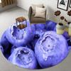 Broccoli  Fruit Print Round Carpet – Soft Non-Slip Area Rug for Kitchen, Bathroom, Living Room or Bedroom Floor Decor