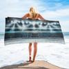 Retro Abstract Hockey Sneakers Soft Quick-drying Bath Towels Outdoor Seaside Round Beach Towel Microfiber Face Towel