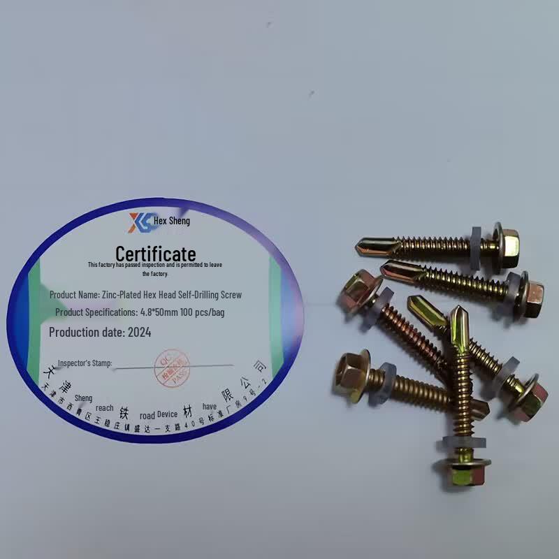Color Zinc Hex Head Self-Drilling Screws