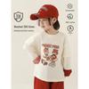 Girls' Cartoon Faux Two-Piece Long Sleeve T-Shirt