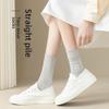 5 Pairs of Women's Summer Midtube Thin Mesh Breathable Pile Socks