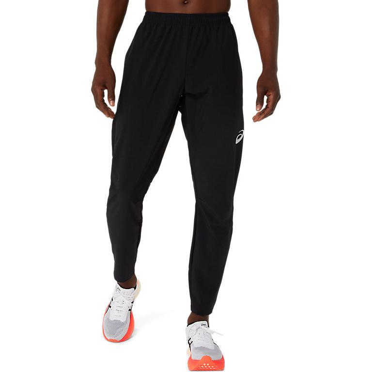 

Asics Удобные Эластичные Удобные Однотонные Вязаные Спортивные Штаны Мужские брюки Черные 2091A677-001 S