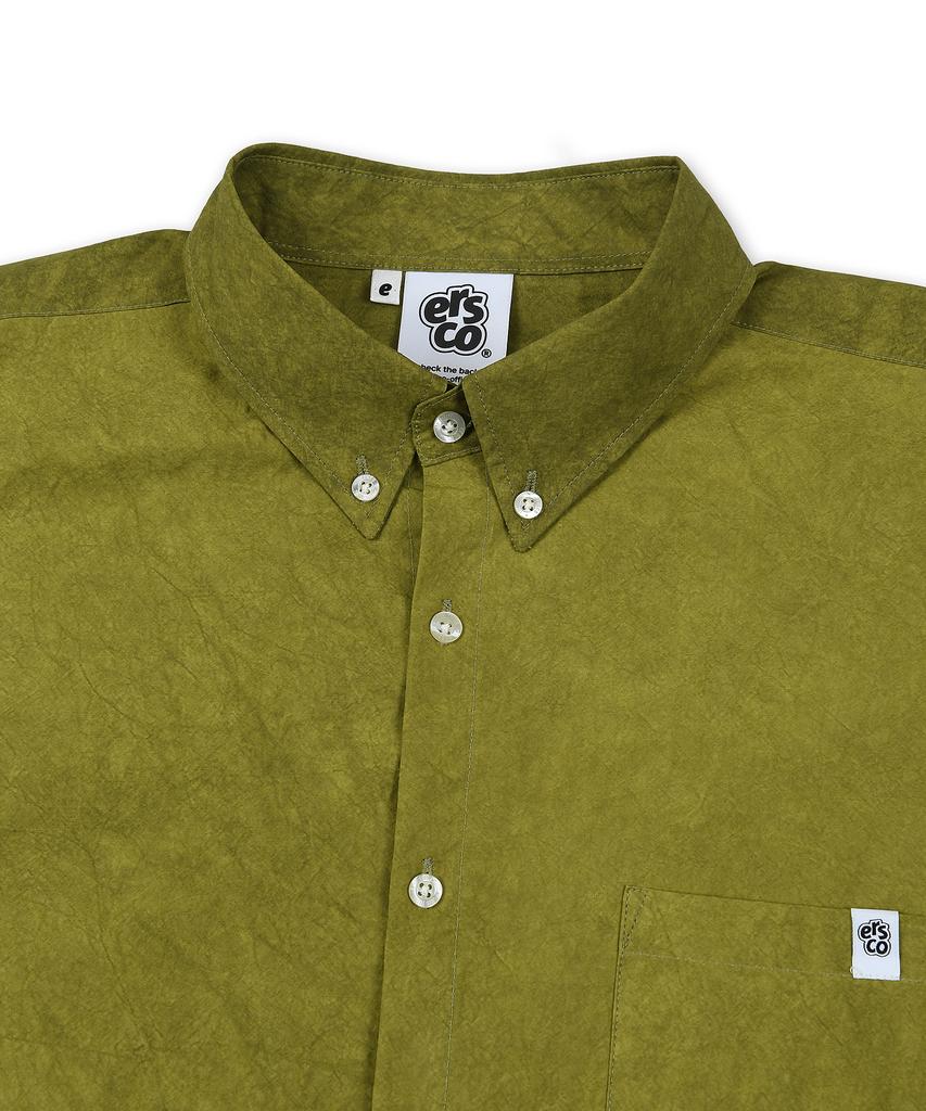 Ialeseuko Washed Cotton Shirt_Olive
