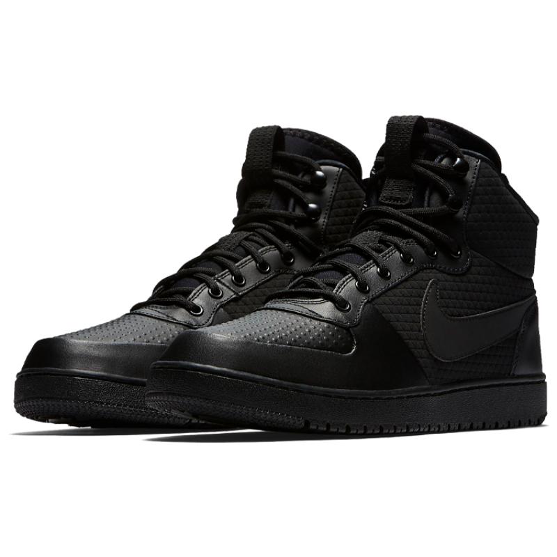 Nike Court Borough Mid Winter Triple Black  Sneakers  AA0547-002