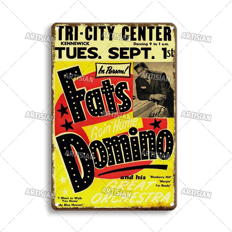 Aged Metal Poster Music Decorative Plate Classic Metal Plaque Rock Wall Plate Bar Garage Cafe Wall Industrial Decor Metal Signs