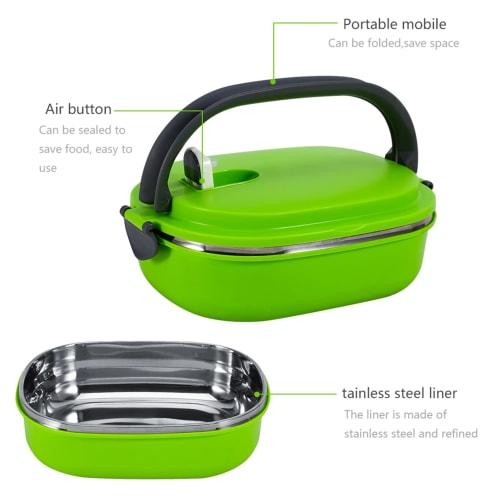 Jeffergarden Thermal Food Box, Insulated Lunch Box, Stainless Steel Vacuum Insulated Lunch Box, Food Storage, Keeps Food Warm, Hygienic, Safe, Portabl