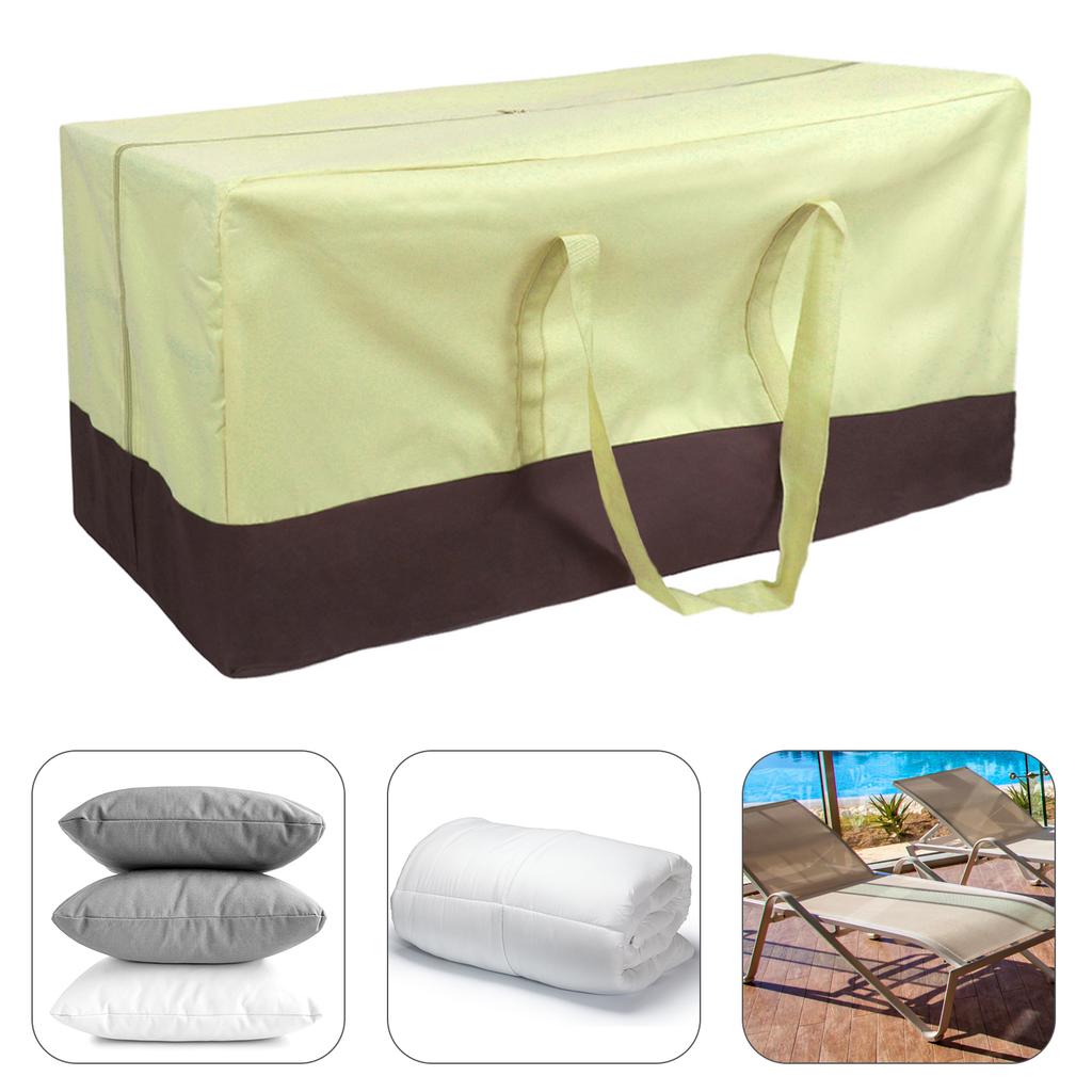 Outdoor Furniture Cushion Storage Bag Oxford Cloth Dustproof Furniture Cover Patio Furniture