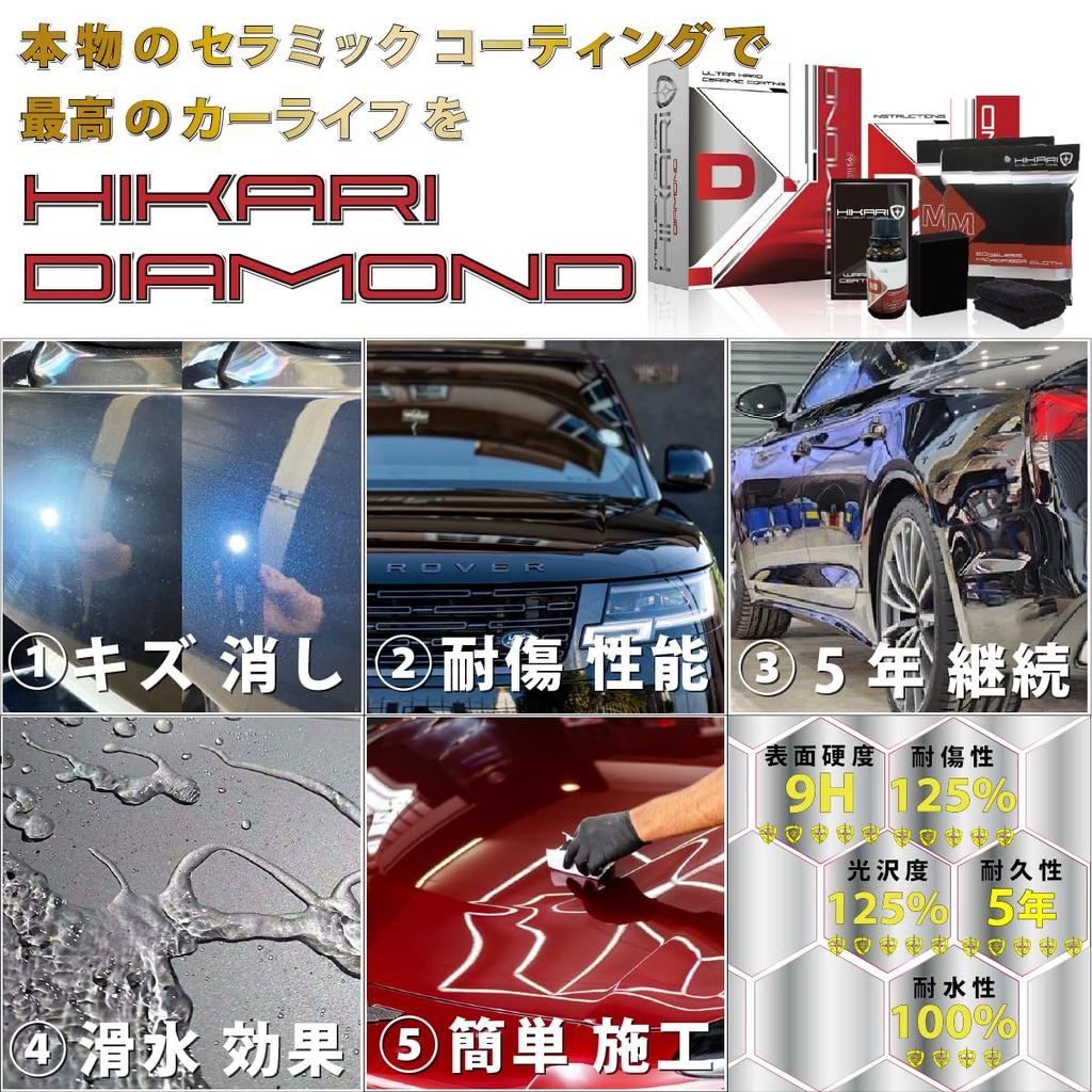 Agent, Ceramic , High Hardness, 9H, Scratch Resistant, -slip, Set, Hikari Diamond