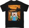 Adventure Time Finn Scream Men T-shirt Black Unisex All Sizes S-5XL JJ3424 Unisex T-Shirt Graphic Tee