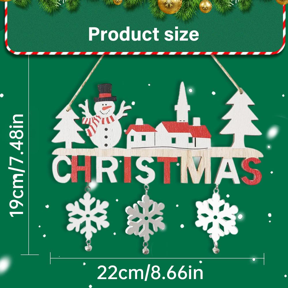 Dřevěné vánoční závěsné přívěsky Santa Claus Veselé Vánoce Dekorace pro domov Ozdoby na vánoční stromek 2024 Novoroční dárky