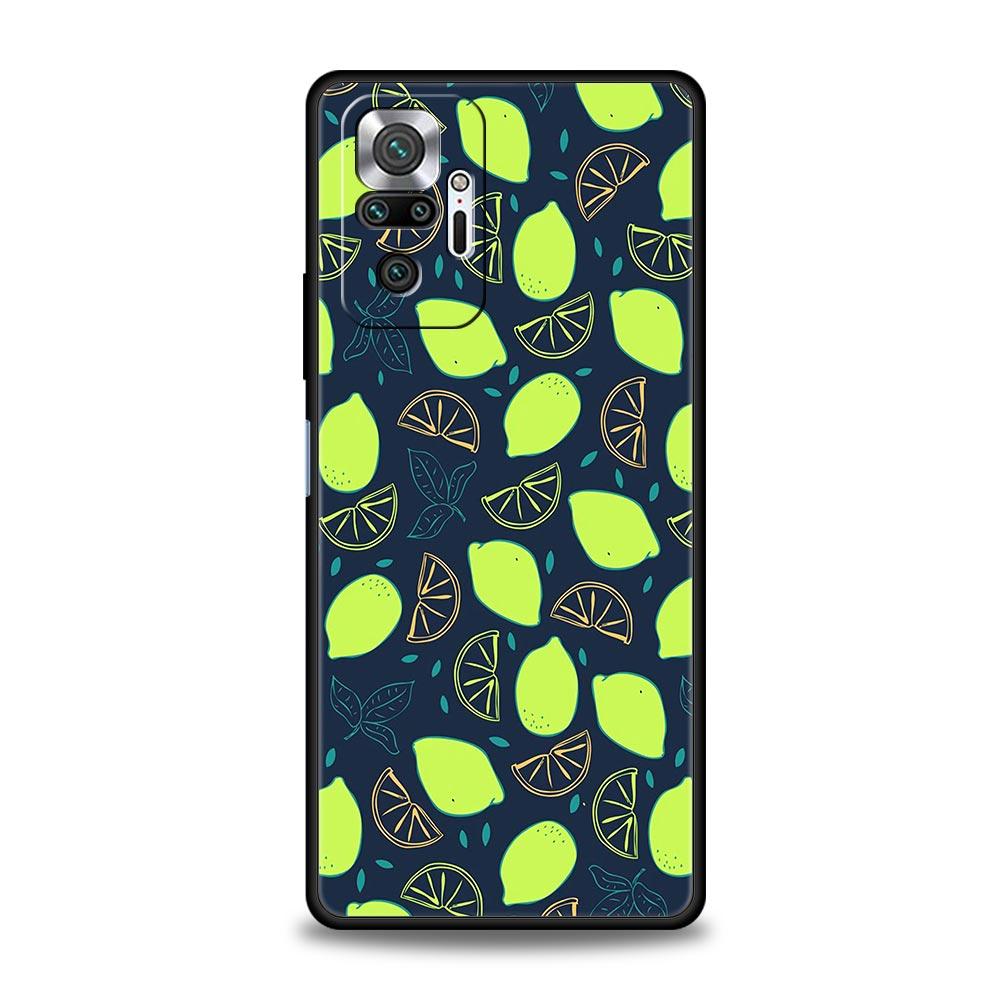 Phone Case For Xiaomi Redmi Note 14 13 12 5G 11 10 Pro Plus 4G 9S 9 14C 13C 12C 10C 9C 9A Soft TPU Cover Fruit Lemon