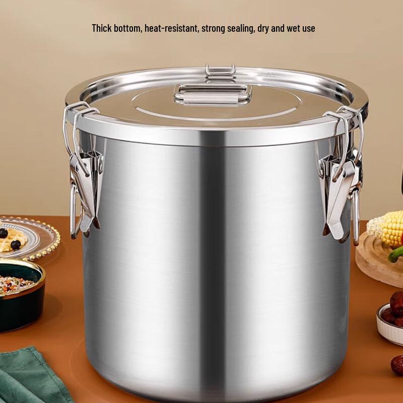 21L 304 Stainless Steel Airtight Food Storage Container