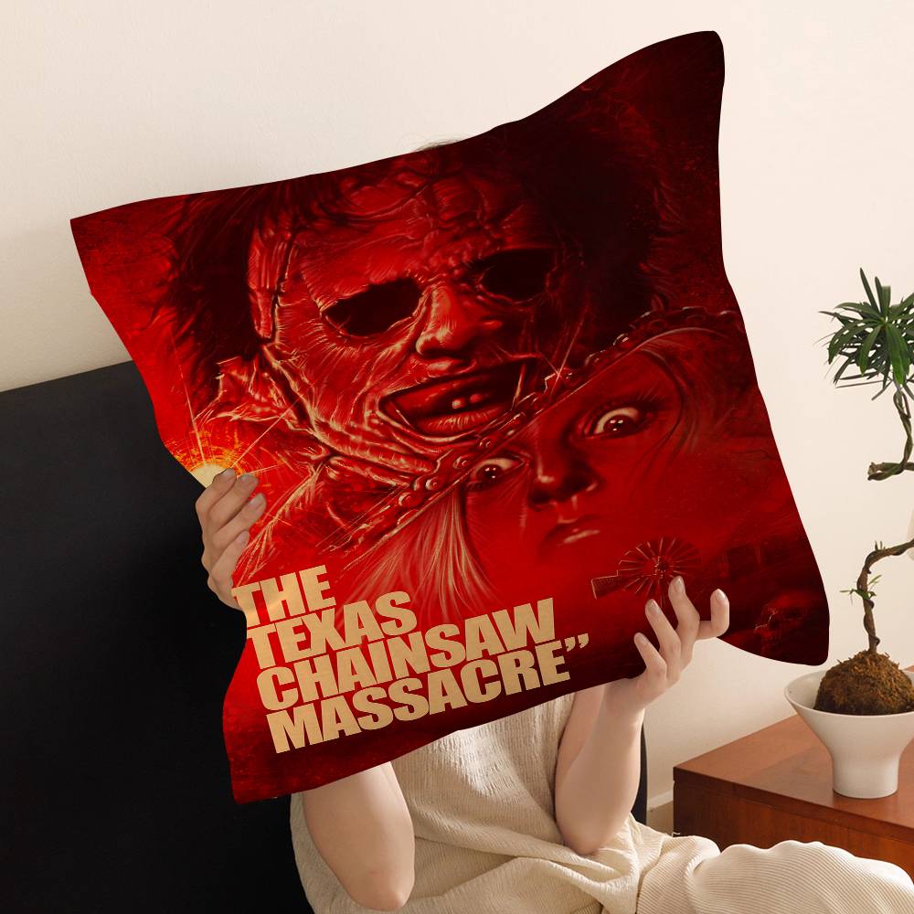 T-Texas Chainsaw Massacre Movie Cushion Cover Pillow Cover Decor Pillowcase Printed Cushion Case For Couch