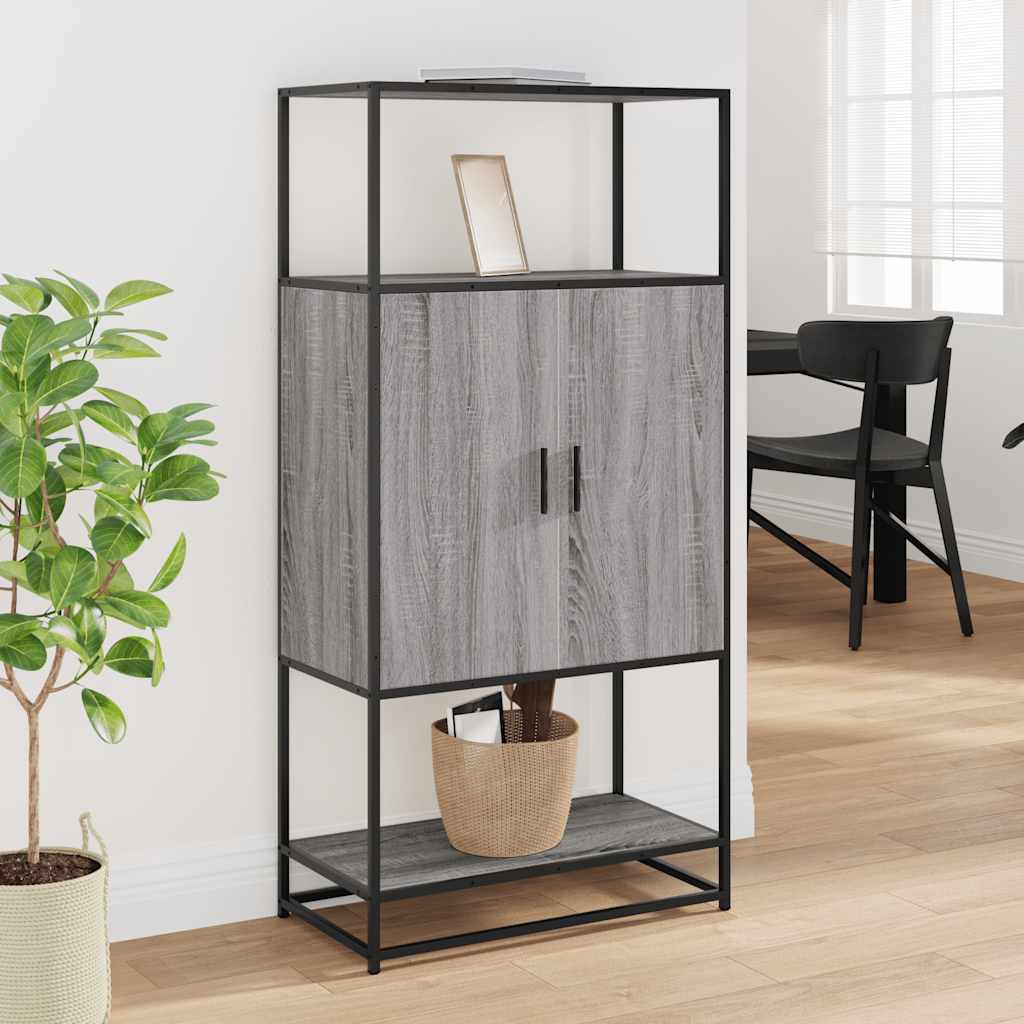 Vidaxl Armadio Alto, Rovere Sonoma Grigio, 68X35X139 Cm